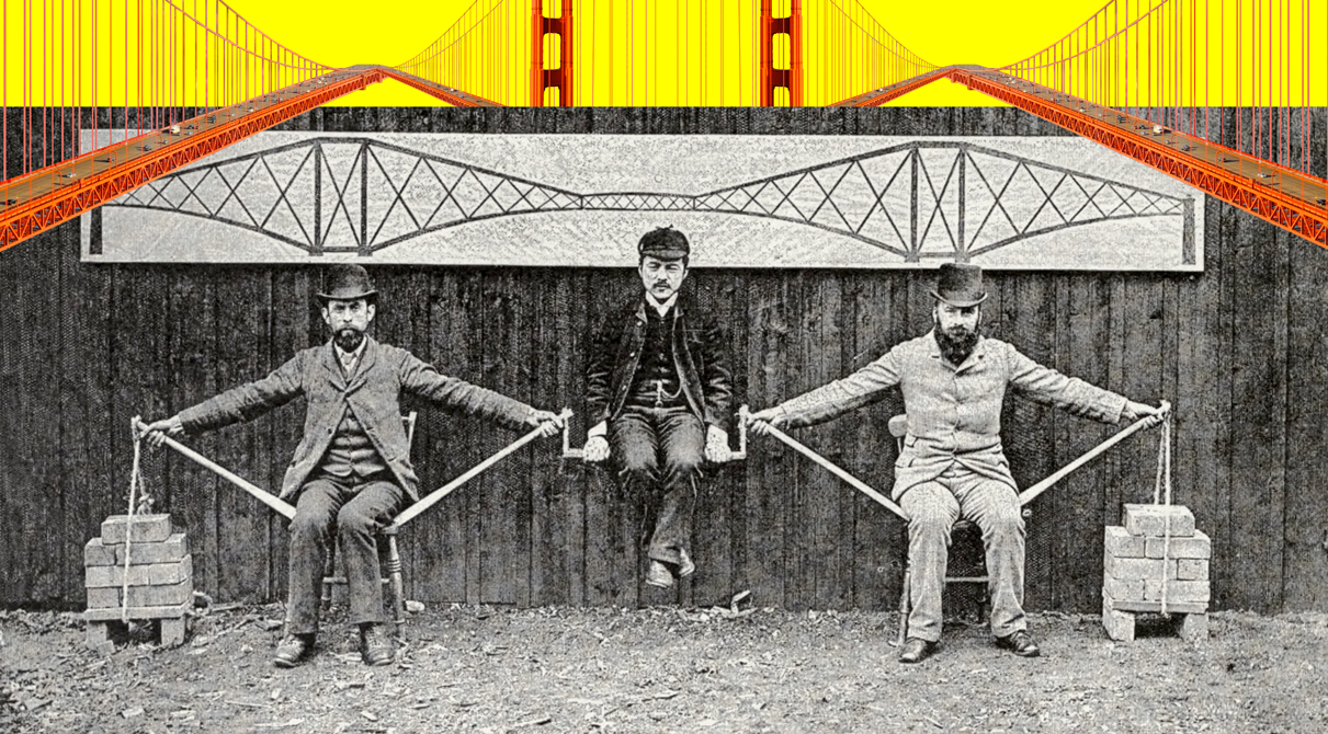 Image hommes sous le pont
